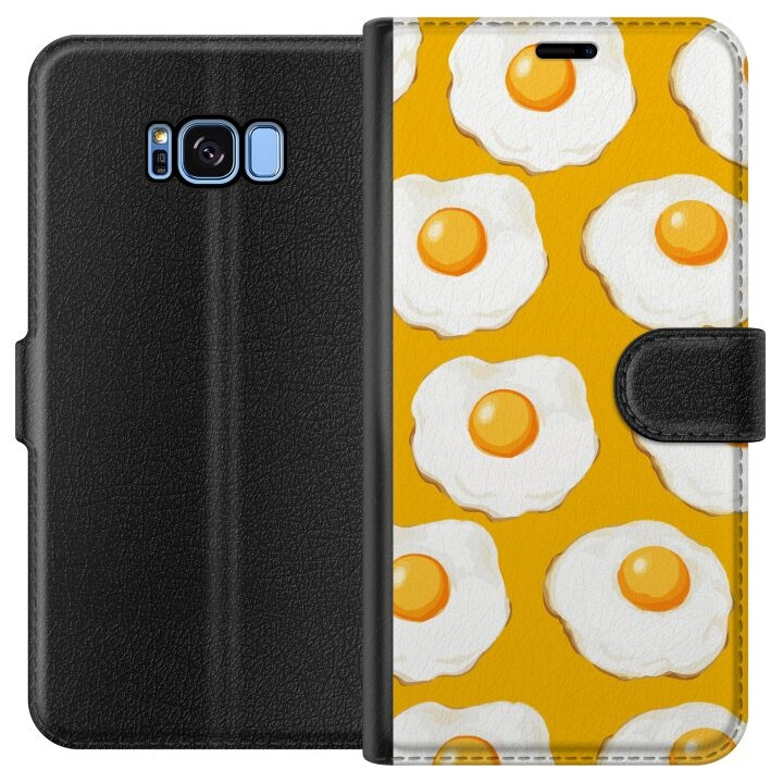 Plånboksfodral till Samsung Galaxy S8 med Stekt ägg motiv i gruppen SMARTPHONE & SURFPLATTOR / Mobilskydd / Samsung hos TP E-commerce Nordic AB (A63145)