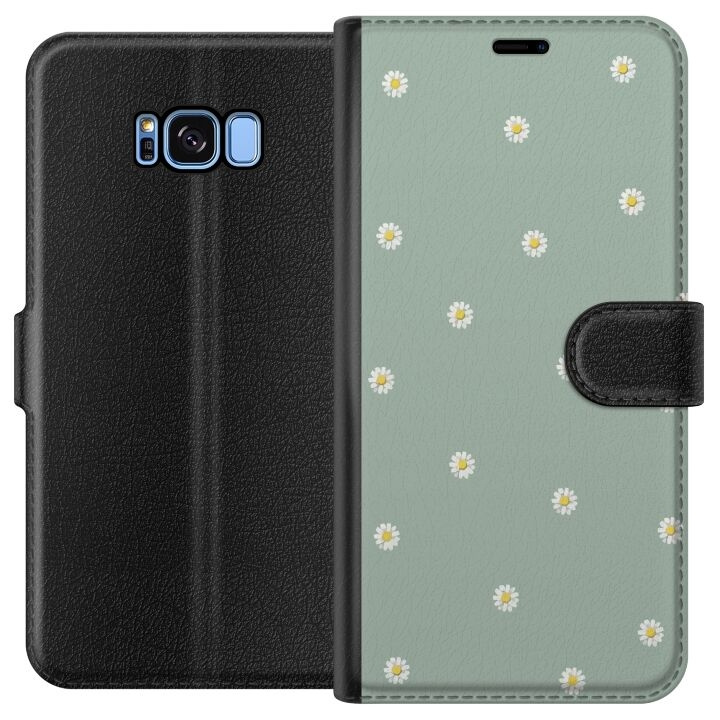 Plånboksfodral till Samsung Galaxy S8 med Prästkragar motiv i gruppen SMARTPHONE & SURFPLATTOR / Mobilskydd / Samsung hos TP E-commerce Nordic AB (A63147)