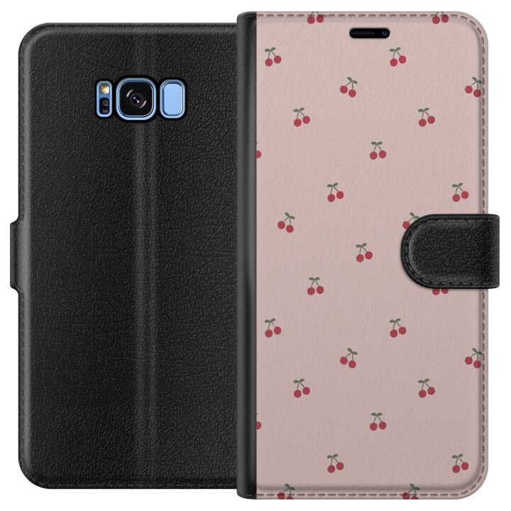 Plånboksfodral till Samsung Galaxy S8 med Körsbär motiv i gruppen SMARTPHONE & SURFPLATTOR / Mobilskydd / Samsung hos TP E-commerce Nordic AB (A63150)