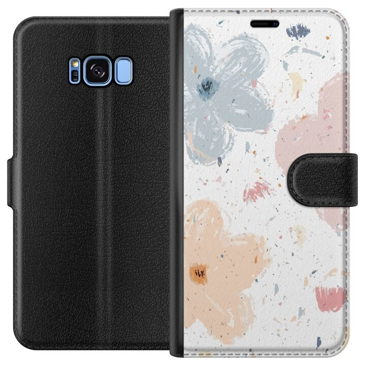 Plånboksfodral till Samsung Galaxy S8 med Blommor motiv i gruppen SMARTPHONE & SURFPLATTOR / Mobilskydd / Samsung hos TP E-commerce Nordic AB (A63155)