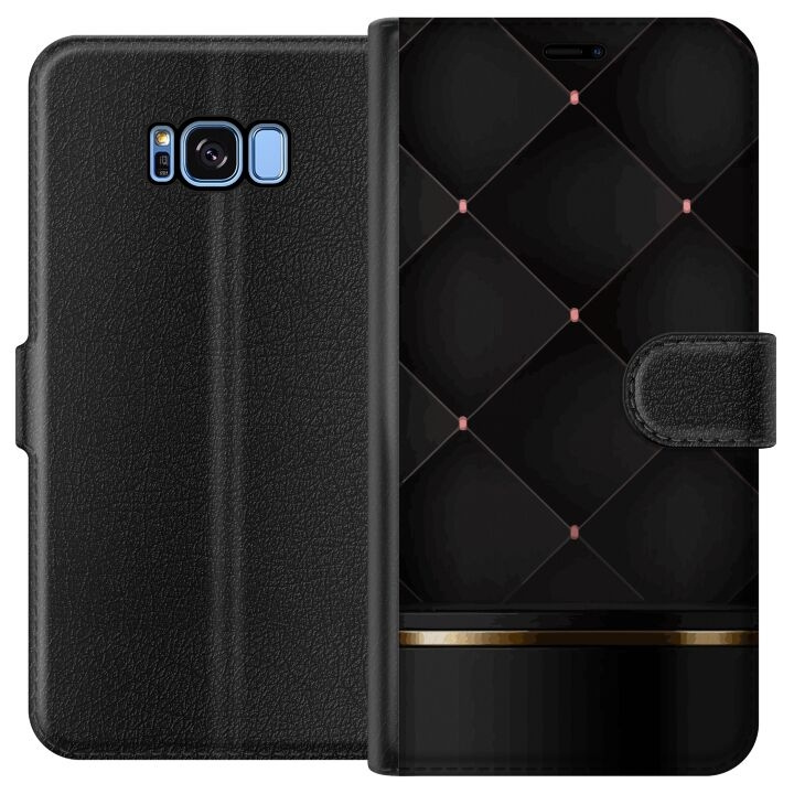 Plånboksfodral till Samsung Galaxy S8 med Lyxig linje motiv i gruppen SMARTPHONE & SURFPLATTOR / Mobilskydd / Samsung hos TP E-commerce Nordic AB (A63158)