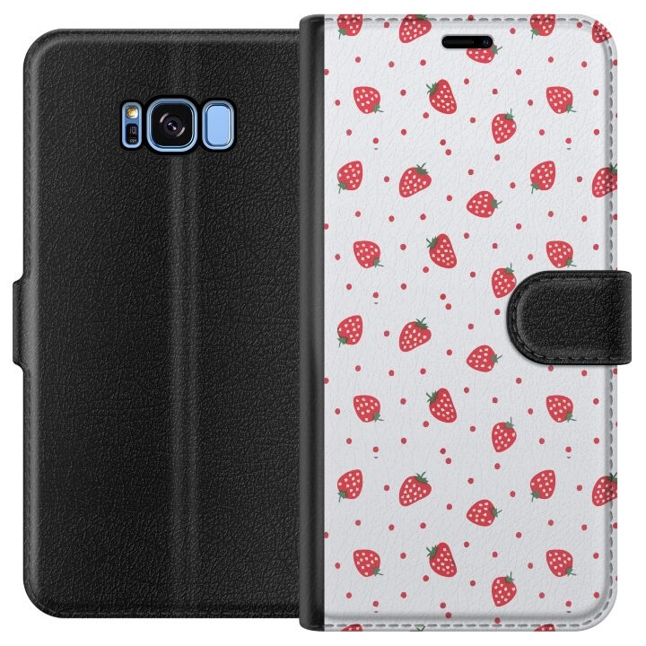 Plånboksfodral till Samsung Galaxy S8 med Jordgubbar motiv i gruppen SMARTPHONE & SURFPLATTOR / Mobilskydd / Samsung hos TP E-commerce Nordic AB (A63160)