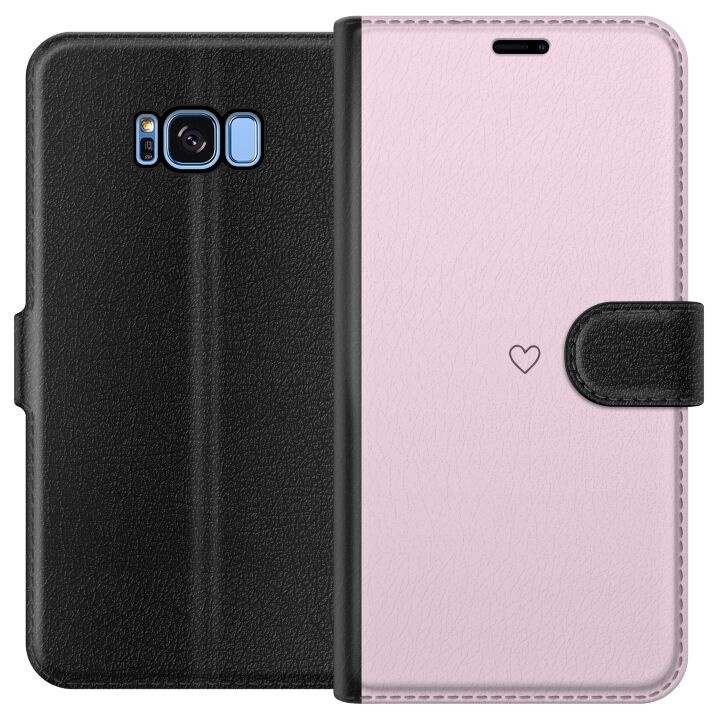 Plånboksfodral till Samsung Galaxy S8 med Hjärta motiv i gruppen SMARTPHONE & SURFPLATTOR / Mobilskydd / Samsung hos TP E-commerce Nordic AB (A63162)