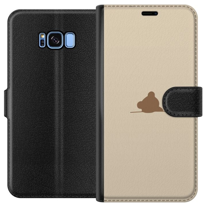 Plånboksfodral till Samsung Galaxy S8 med Nalle motiv i gruppen SMARTPHONE & SURFPLATTOR / Mobilskydd / Samsung hos TP E-commerce Nordic AB (A63163)