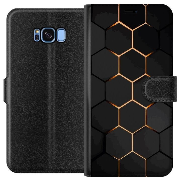 Plånboksfodral till Samsung Galaxy S8 med Lyxigt Mönster motiv i gruppen SMARTPHONE & SURFPLATTOR / Mobilskydd / Samsung hos TP E-commerce Nordic AB (A63168)