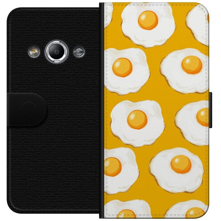 Plånboksfodral till Samsung Galaxy Xcover 3 med Stekt ägg motiv i gruppen SMARTPHONE & SURFPLATTOR / Mobilskydd / Samsung hos TP E-commerce Nordic AB (A63334)