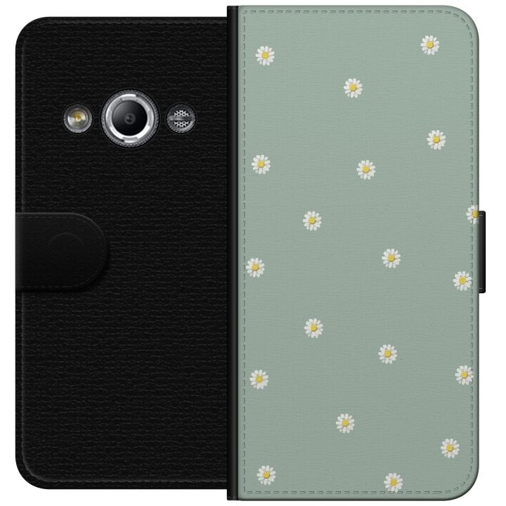 Plånboksfodral till Samsung Galaxy Xcover 3 med Prästkragar motiv i gruppen SMARTPHONE & SURFPLATTOR / Mobilskydd / Samsung hos TP E-commerce Nordic AB (A63336)