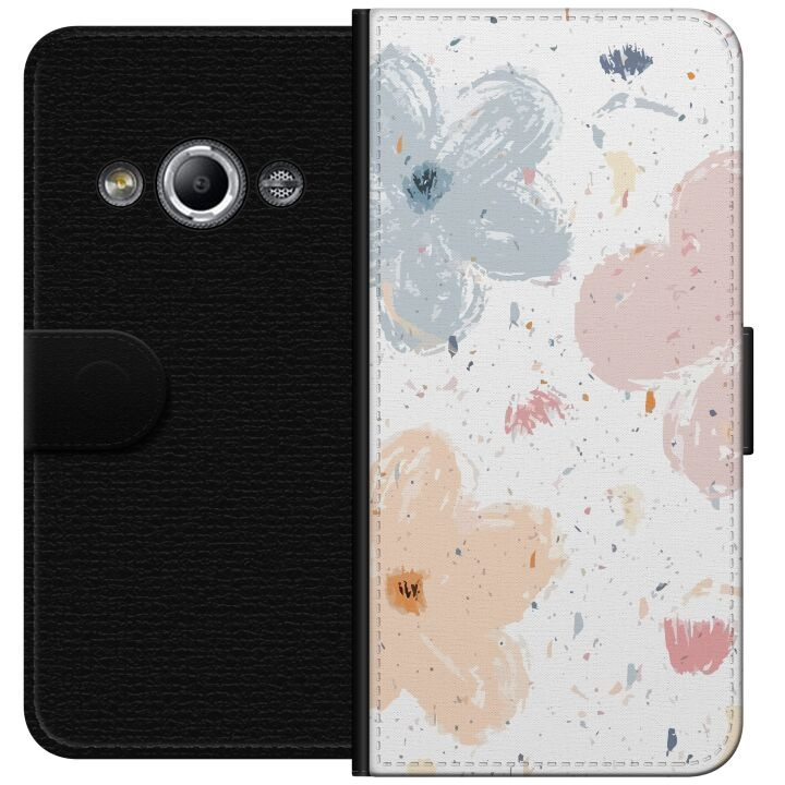 Plånboksfodral till Samsung Galaxy Xcover 3 med Blommor motiv i gruppen SMARTPHONE & SURFPLATTOR / Mobilskydd / Samsung hos TP E-commerce Nordic AB (A63344)