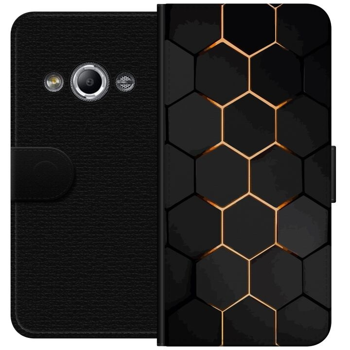 Plånboksfodral till Samsung Galaxy Xcover 3 med Lyxigt Mönster motiv i gruppen SMARTPHONE & SURFPLATTOR / Mobilskydd / Samsung hos TP E-commerce Nordic AB (A63357)