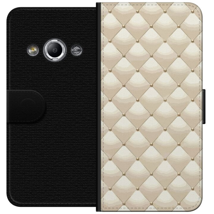 Plånboksfodral till Samsung Galaxy Xcover 3 med Guldglans motiv i gruppen SMARTPHONE & SURFPLATTOR / Mobilskydd / Samsung hos TP E-commerce Nordic AB (A63358)