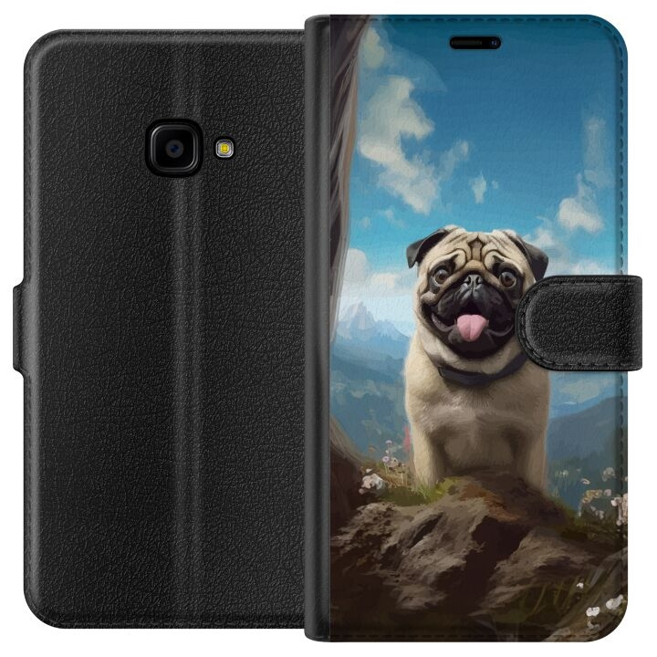 Plånboksfodral till Samsung Galaxy Xcover 4 med Glad Hund motiv i gruppen SMARTPHONE & SURFPLATTOR / Mobilskydd / Samsung hos TP E-commerce Nordic AB (A63377)