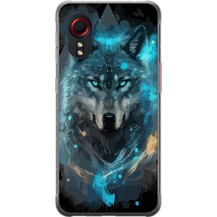 Mobilskal till Samsung Galaxy Xcover 5 med Varg motiv i gruppen SMARTPHONE & SURFPLATTOR / Mobilskydd / Samsung hos TP E-commerce Nordic AB (A63445)