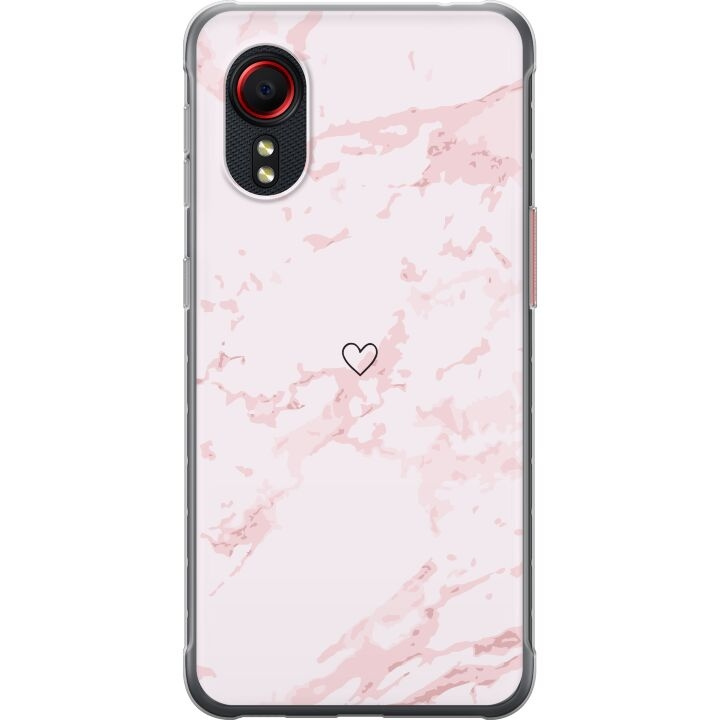 Mobilskal till Samsung Galaxy Xcover 5 med Rosa Hjärta motiv i gruppen SMARTPHONE & SURFPLATTOR / Mobilskydd / Samsung hos TP E-commerce Nordic AB (A63463)