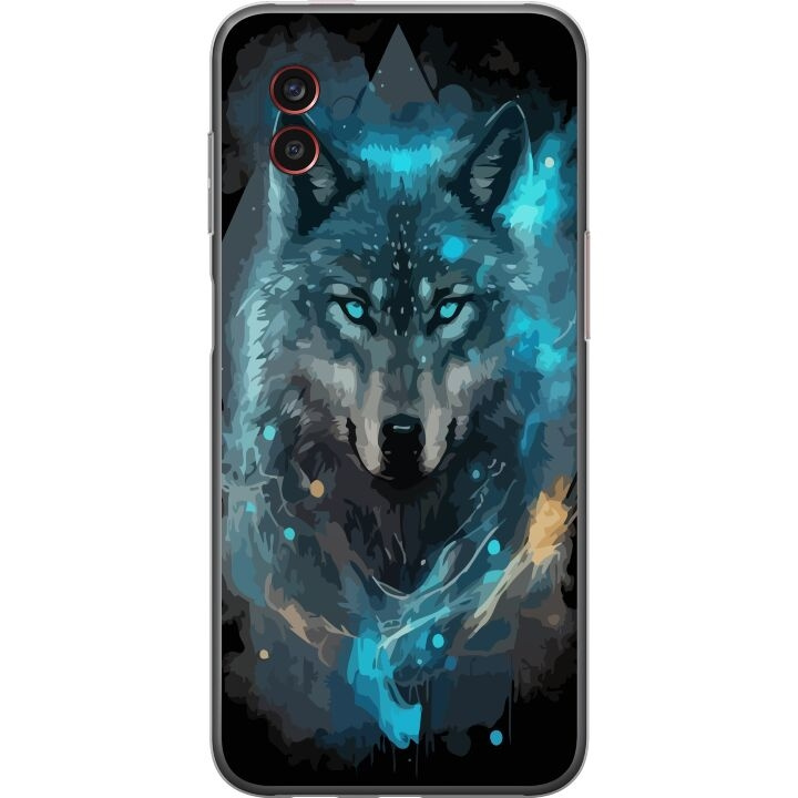 Mobilskal till Samsung Galaxy Xcover6 Pro med Varg motiv i gruppen SMARTPHONE & SURFPLATTOR / Mobilskydd / Samsung hos TP E-commerce Nordic AB (A63472)