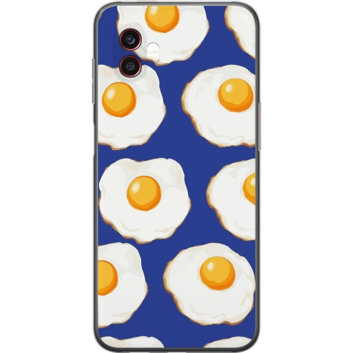 Mobilskal till Samsung Galaxy Xcover6 Pro med Stekta ägg motiv i gruppen SMARTPHONE & SURFPLATTOR / Mobilskydd / Samsung hos TP E-commerce Nordic AB (A63473)