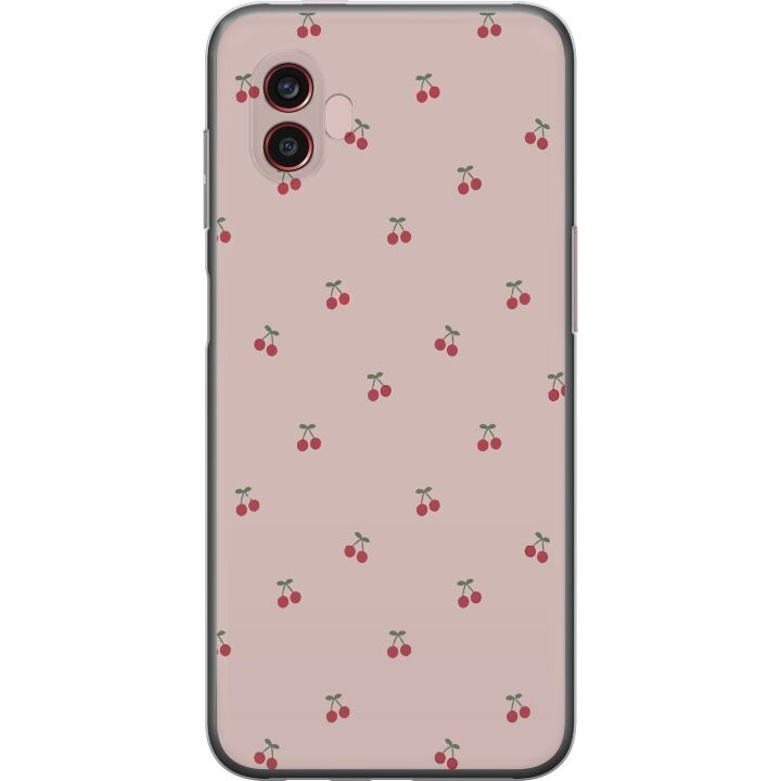 Mobilskal till Samsung Galaxy Xcover6 Pro med Körsbär motiv i gruppen SMARTPHONE & SURFPLATTOR / Mobilskydd / Samsung hos TP E-commerce Nordic AB (A63474)