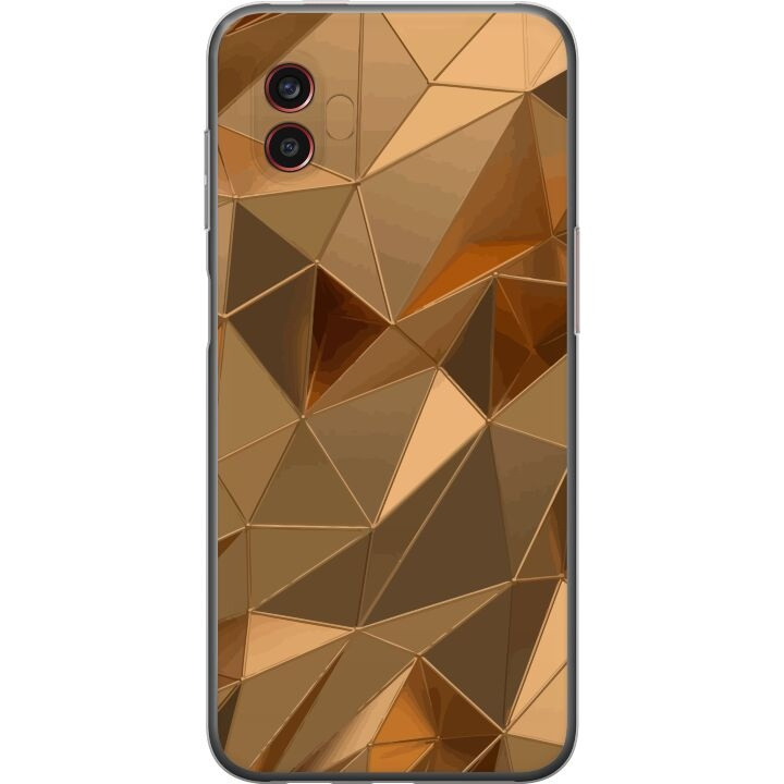 Mobilskal till Samsung Galaxy Xcover6 Pro med 3D Guld motiv i gruppen SMARTPHONE & SURFPLATTOR / Mobilskydd / Samsung hos TP E-commerce Nordic AB (A63491)