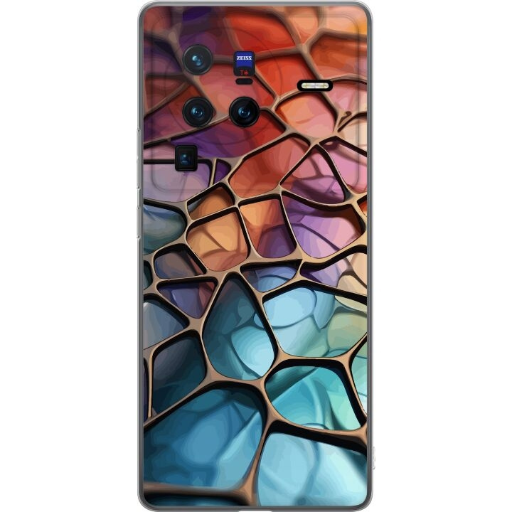 Mobilskal till vivo X80 Pro med Metalliskt mönster motiv i gruppen SMARTPHONE & SURFPLATTOR / Mobilskydd / vivo hos TP E-commerce Nordic AB (A63693)