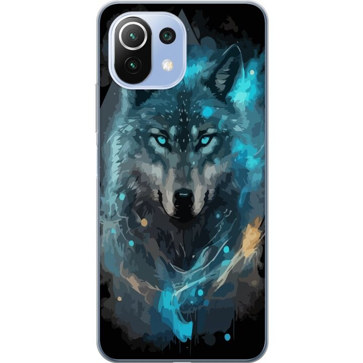 Mobilskal till Xiaomi 11 Lite 5G NE med Varg motiv i gruppen SMARTPHONE & SURFPLATTOR / Mobilskydd / Xiaomi hos TP E-commerce Nordic AB (A63715)