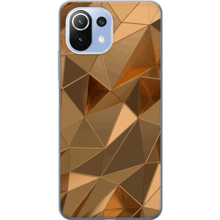 Mobilskal till Xiaomi 11 Lite 5G NE med 3D Guld motiv i gruppen SMARTPHONE & SURFPLATTOR / Mobilskydd / Xiaomi hos TP E-commerce Nordic AB (A63734)