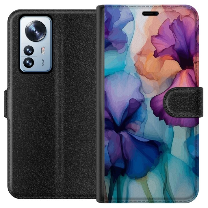 Plånboksfodral till Xiaomi 12 Pro med Magiska blommor motiv i gruppen SMARTPHONE & SURFPLATTOR / Mobilskydd / Xiaomi hos TP E-commerce Nordic AB (A63902)