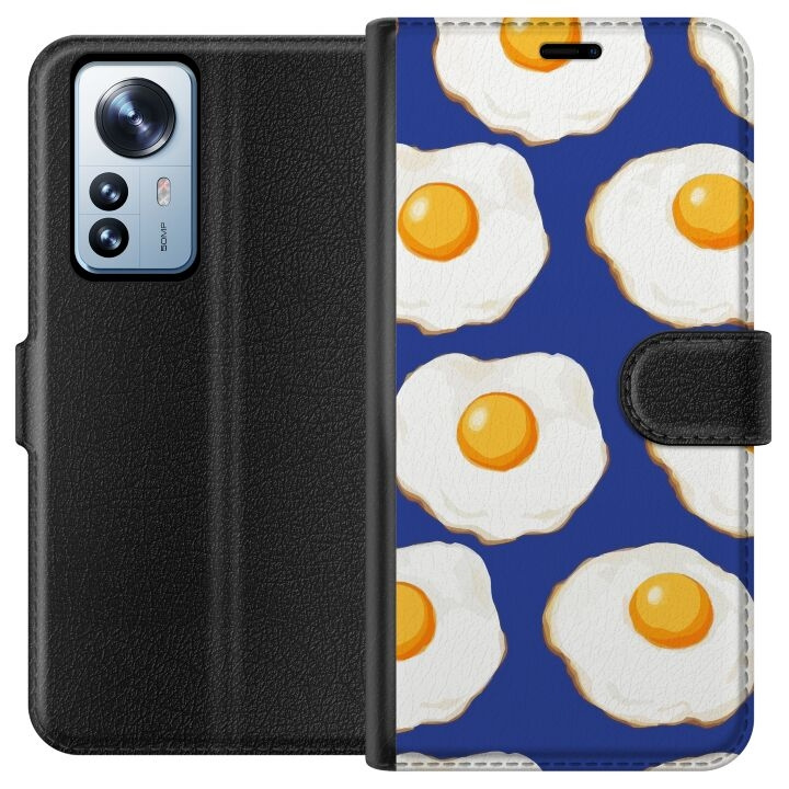 Plånboksfodral till Xiaomi 12 Pro med Stekta ägg motiv i gruppen SMARTPHONE & SURFPLATTOR / Mobilskydd / Xiaomi hos TP E-commerce Nordic AB (A63905)