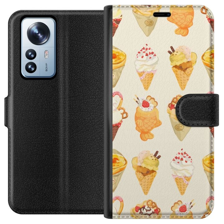 Plånboksfodral till Xiaomi 12 Pro med Glassigt motiv i gruppen SMARTPHONE & SURFPLATTOR / Mobilskydd / Xiaomi hos TP E-commerce Nordic AB (A63910)