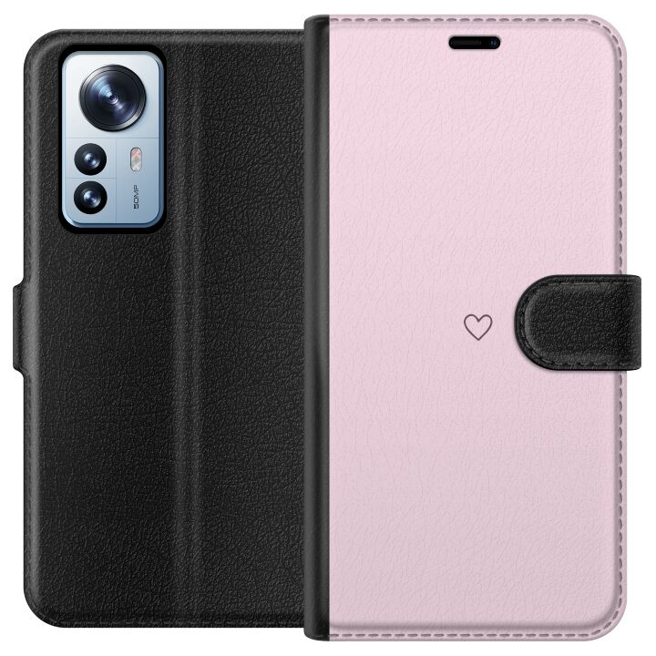 Plånboksfodral till Xiaomi 12 Pro med Hjärta motiv i gruppen SMARTPHONE & SURFPLATTOR / Mobilskydd / Xiaomi hos TP E-commerce Nordic AB (A63918)