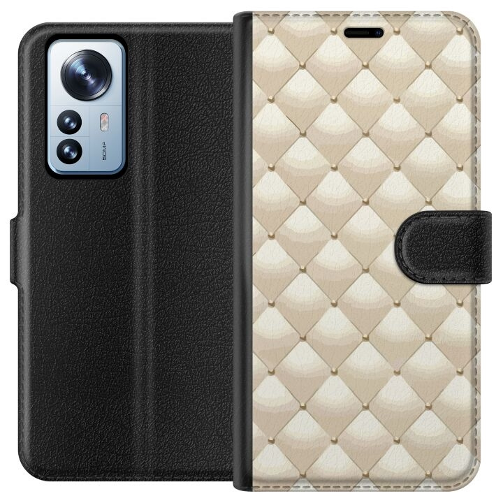 Plånboksfodral till Xiaomi 12 Pro med Guldglans motiv i gruppen SMARTPHONE & SURFPLATTOR / Mobilskydd / Xiaomi hos TP E-commerce Nordic AB (A63925)