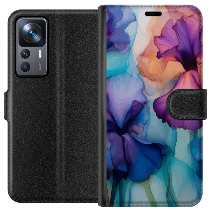 Plånboksfodral till Xiaomi 12T med Magiska blommor motiv i gruppen SMARTPHONE & SURFPLATTOR / Mobilskydd / Xiaomi hos TP E-commerce Nordic AB (A63956)