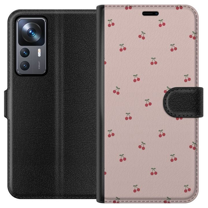 Plånboksfodral till Xiaomi 12T med Körsbär motiv i gruppen SMARTPHONE & SURFPLATTOR / Mobilskydd / Xiaomi hos TP E-commerce Nordic AB (A63960)