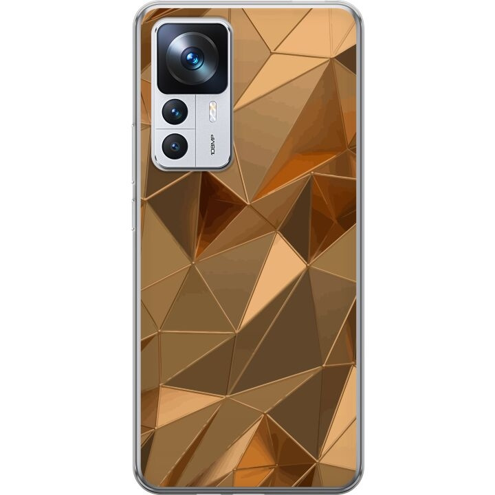 Mobilskal till Xiaomi 12T med 3D Guld motiv i gruppen SMARTPHONE & SURFPLATTOR / Mobilskydd / Xiaomi hos TP E-commerce Nordic AB (A64004)