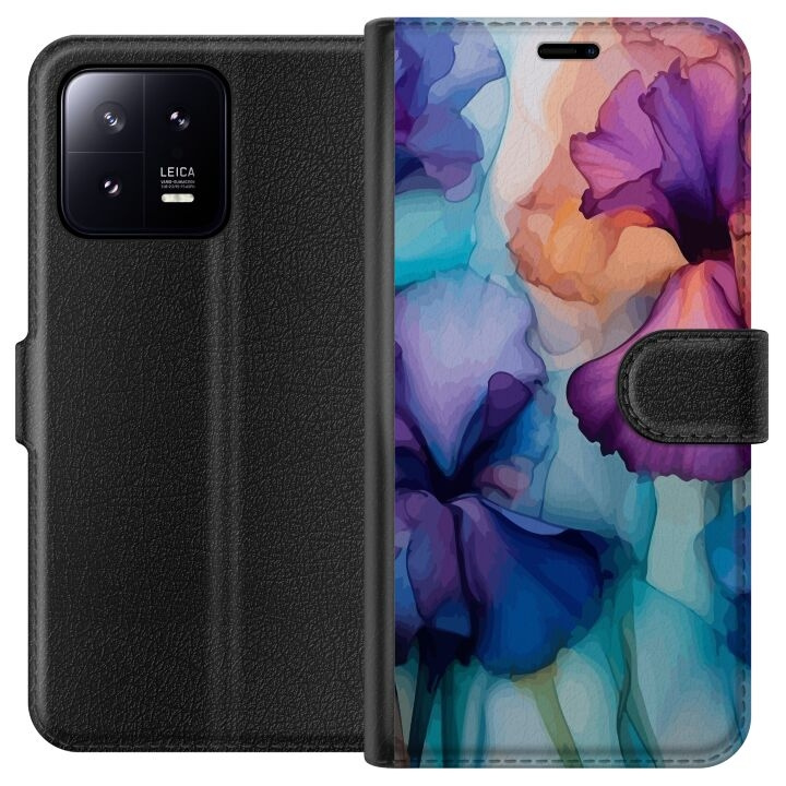 Plånboksfodral till Xiaomi 13 med Magiska blommor motiv i gruppen SMARTPHONE & SURFPLATTOR / Mobilskydd / Xiaomi hos TP E-commerce Nordic AB (A64064)