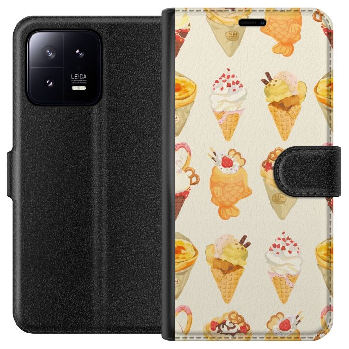 Plånboksfodral till Xiaomi 13 med Glassigt motiv i gruppen SMARTPHONE & SURFPLATTOR / Mobilskydd / Xiaomi hos TP E-commerce Nordic AB (A64072)