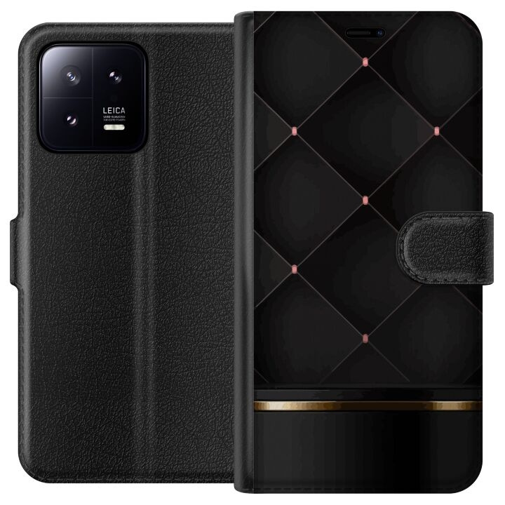 Plånboksfodral till Xiaomi 13 med Lyxig linje motiv i gruppen SMARTPHONE & SURFPLATTOR / Mobilskydd / Xiaomi hos TP E-commerce Nordic AB (A64076)