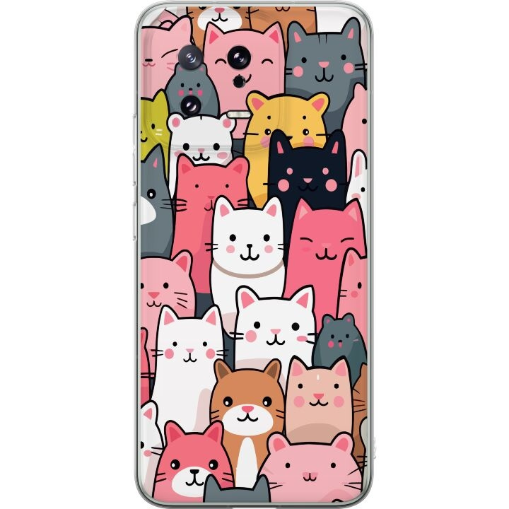 Mobilskal till Xiaomi 13 med Kattmönster motiv i gruppen SMARTPHONE & SURFPLATTOR / Mobilskydd / Xiaomi hos TP E-commerce Nordic AB (A64096)