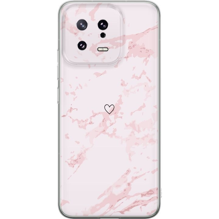 Mobilskal till Xiaomi 13 med Rosa Hjärta motiv i gruppen SMARTPHONE & SURFPLATTOR / Mobilskydd / Xiaomi hos TP E-commerce Nordic AB (A64111)