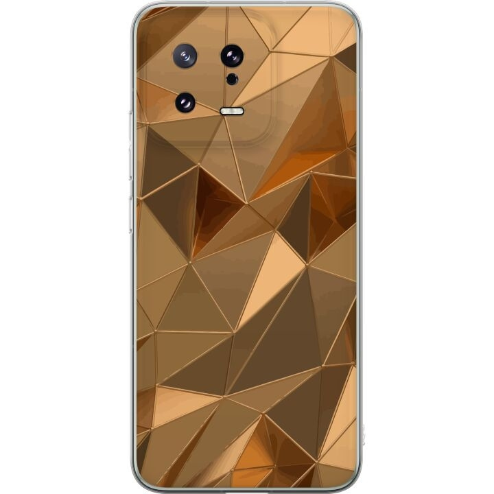 Mobilskal till Xiaomi 13 med 3D Guld motiv i gruppen SMARTPHONE & SURFPLATTOR / Mobilskydd / Xiaomi hos TP E-commerce Nordic AB (A64112)