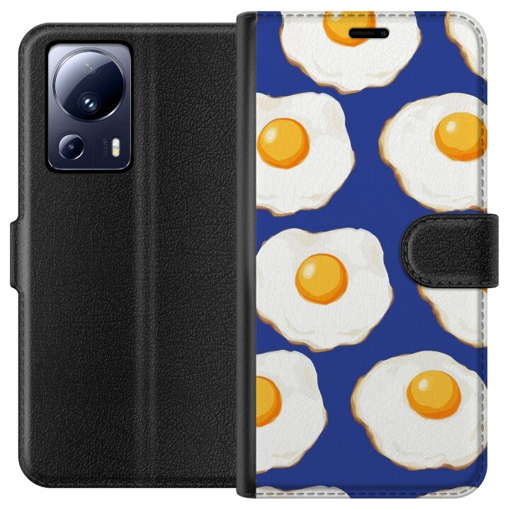 Plånboksfodral till Xiaomi 13 Lite med Stekta ägg motiv i gruppen SMARTPHONE & SURFPLATTOR / Mobilskydd / Xiaomi hos TP E-commerce Nordic AB (A64121)