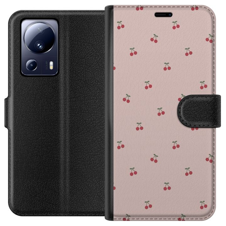 Plånboksfodral till Xiaomi 13 Lite med Körsbär motiv i gruppen SMARTPHONE & SURFPLATTOR / Mobilskydd / Xiaomi hos TP E-commerce Nordic AB (A64122)