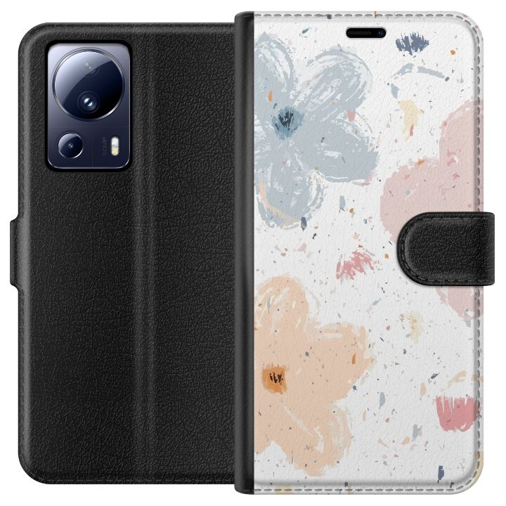 Plånboksfodral till Xiaomi 13 Lite med Blommor motiv i gruppen SMARTPHONE & SURFPLATTOR / Mobilskydd / Xiaomi hos TP E-commerce Nordic AB (A64127)