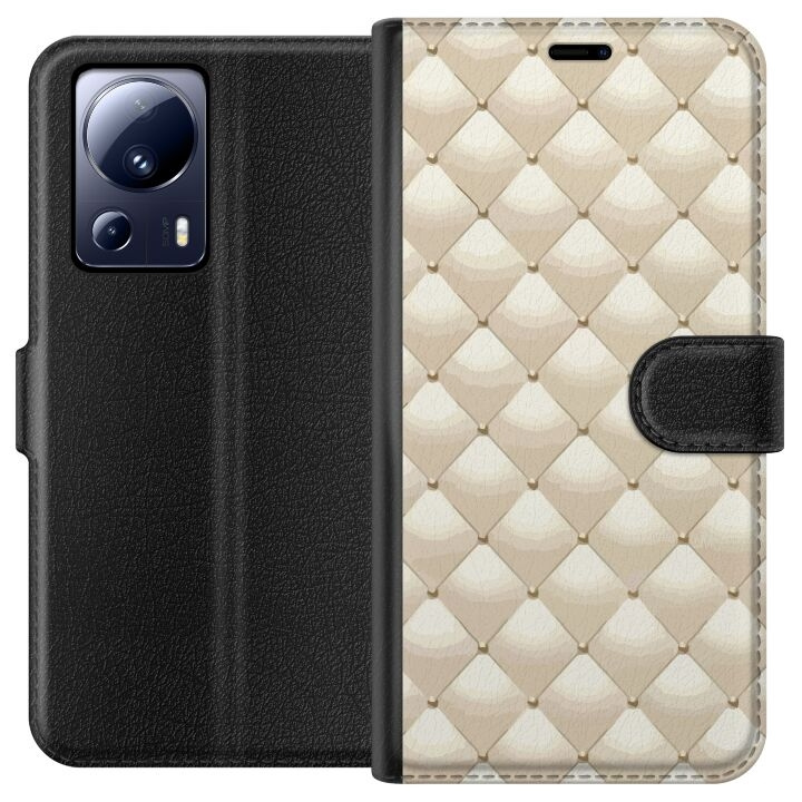 Plånboksfodral till Xiaomi 13 Lite med Guldglans motiv i gruppen SMARTPHONE & SURFPLATTOR / Mobilskydd / Xiaomi hos TP E-commerce Nordic AB (A64141)