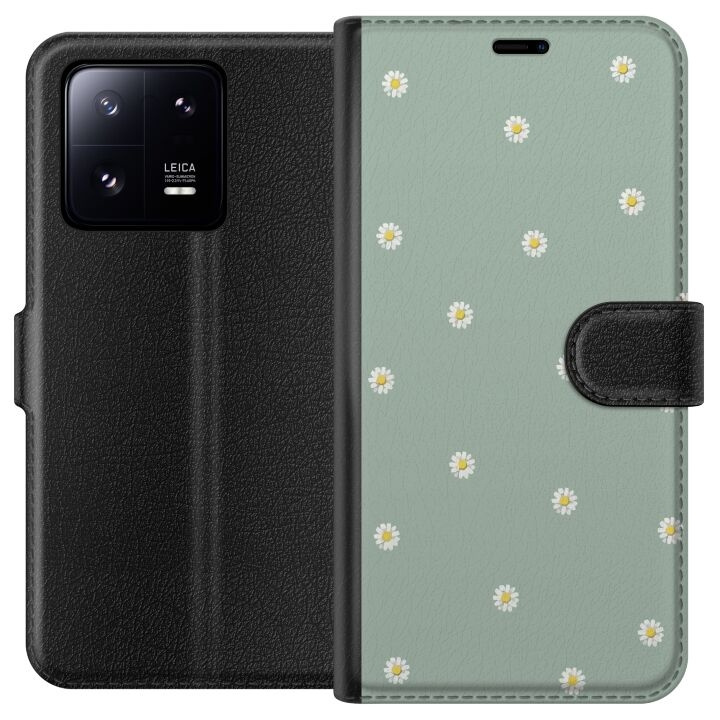 Plånboksfodral till Xiaomi 13 Pro med Prästkragar motiv i gruppen SMARTPHONE & SURFPLATTOR / Mobilskydd / Xiaomi hos TP E-commerce Nordic AB (A64173)