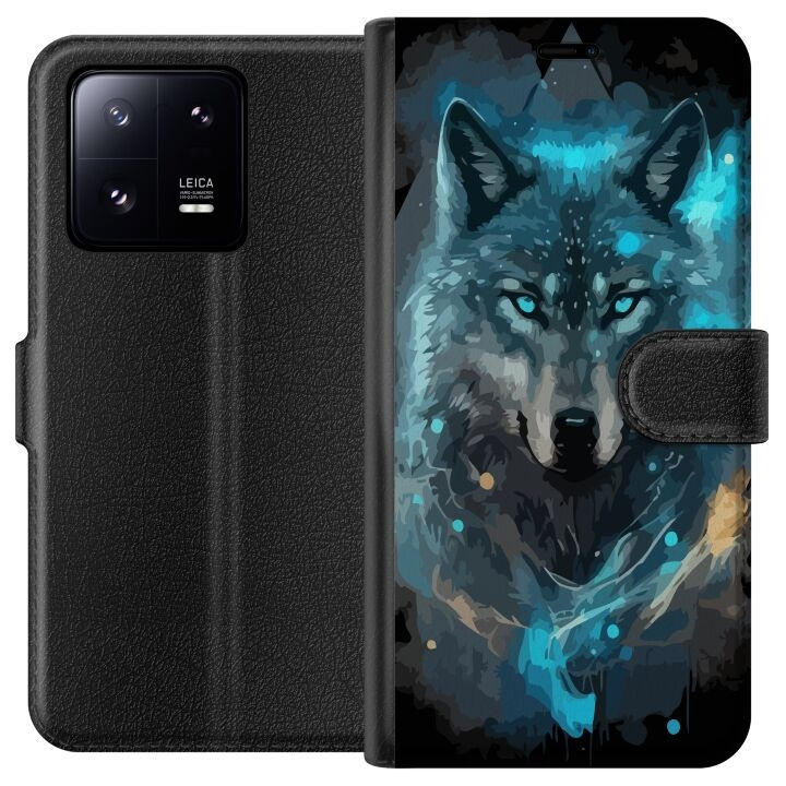 Plånboksfodral till Xiaomi 13 Pro med Varg motiv i gruppen SMARTPHONE & SURFPLATTOR / Mobilskydd / Xiaomi hos TP E-commerce Nordic AB (A64174)