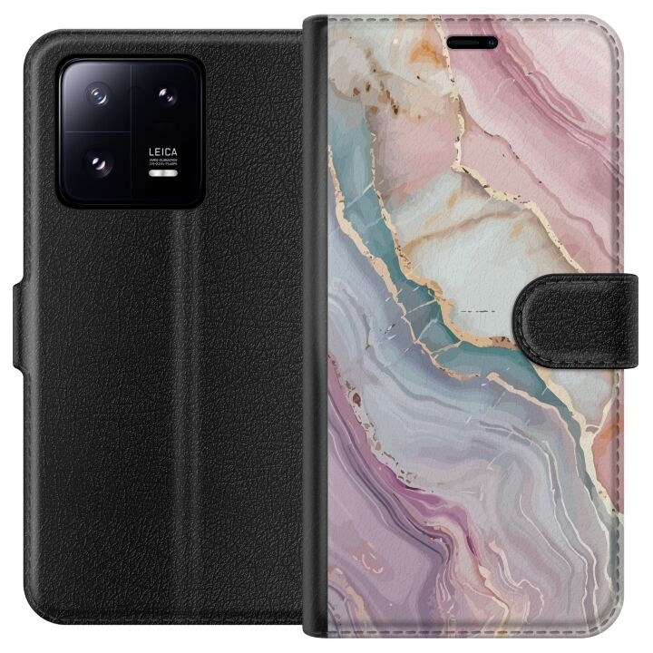 Plånboksfodral till Xiaomi 13 Pro med Marmor motiv i gruppen SMARTPHONE & SURFPLATTOR / Mobilskydd / Xiaomi hos TP E-commerce Nordic AB (A64191)