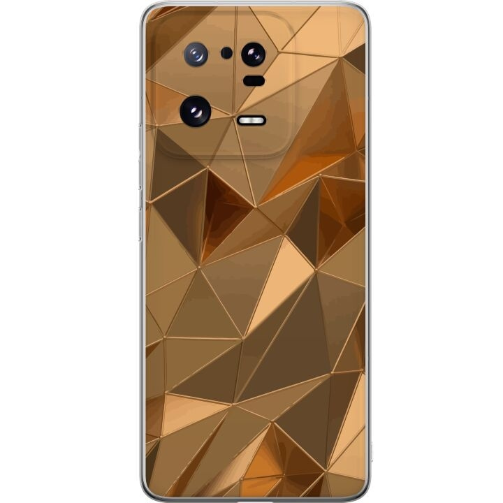 Mobilskal till Xiaomi 13 Pro med 3D Guld motiv i gruppen SMARTPHONE & SURFPLATTOR / Mobilskydd / Xiaomi hos TP E-commerce Nordic AB (A64220)