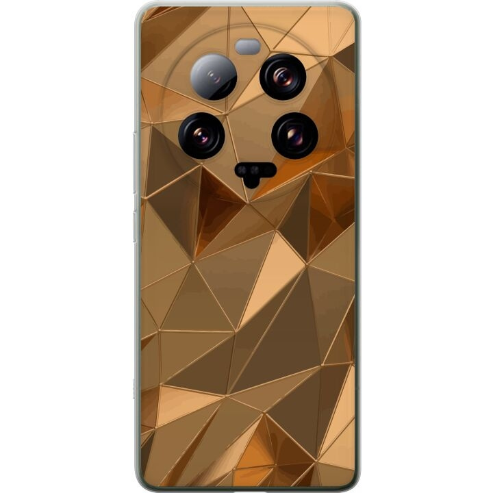 Mobilskal till Xiaomi 13 Ultra med 3D Guld motiv i gruppen SMARTPHONE & SURFPLATTOR / Mobilskydd / Xiaomi hos TP E-commerce Nordic AB (A64328)