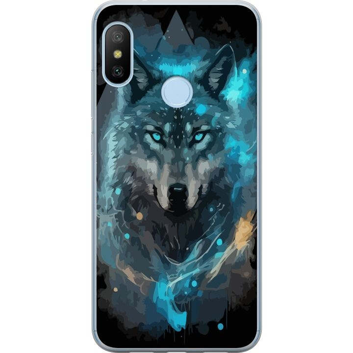 Mobilskal till Xiaomi Mi A2 Lite med Varg motiv i gruppen SMARTPHONE & SURFPLATTOR / Mobilskydd / Xiaomi hos TP E-commerce Nordic AB (A64417)