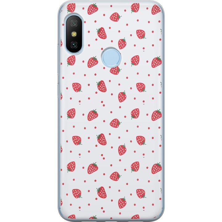 Mobilskal till Xiaomi Mi A2 Lite med Jordgubbar motiv i gruppen SMARTPHONE & SURFPLATTOR / Mobilskydd / Xiaomi hos TP E-commerce Nordic AB (A64429)