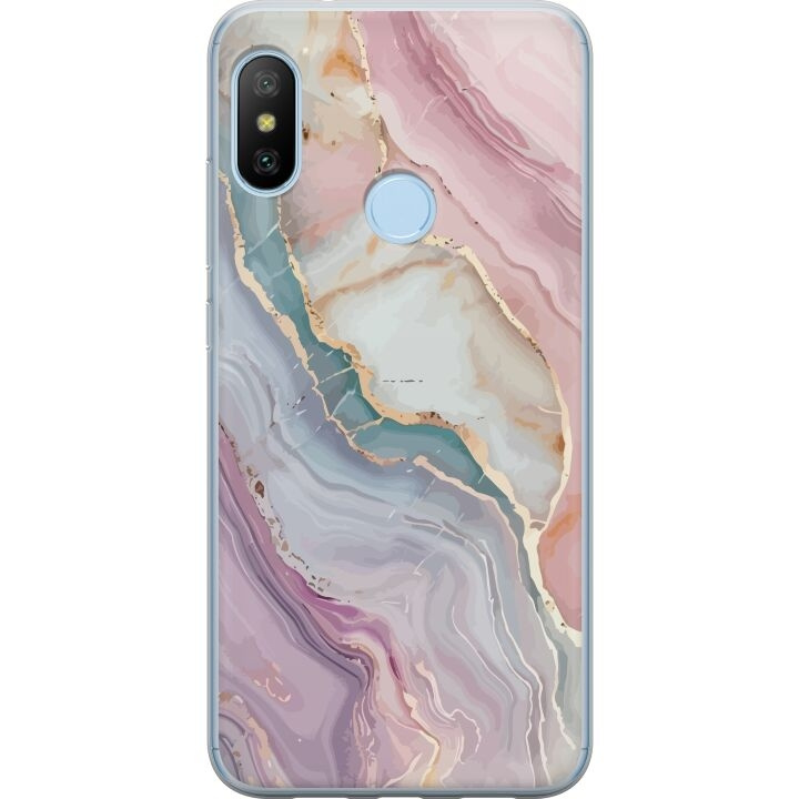 Mobilskal till Xiaomi Mi A2 Lite med Marmor motiv i gruppen SMARTPHONE & SURFPLATTOR / Mobilskydd / Xiaomi hos TP E-commerce Nordic AB (A64434)